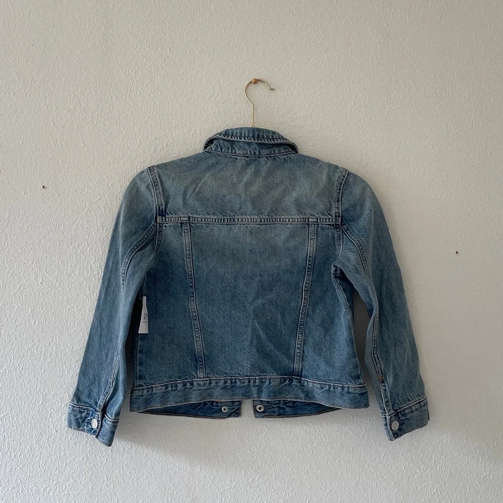GAP Kids Jean Jacket Blue Denim Snap Front Classic